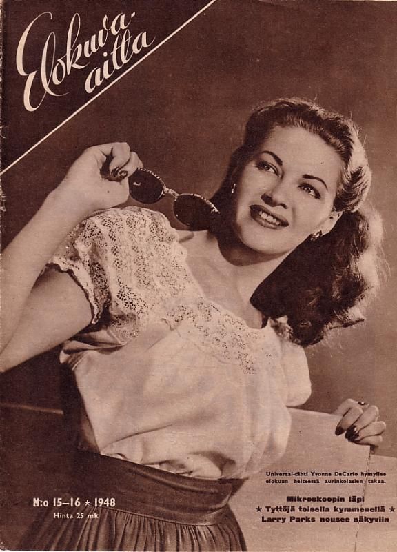 ELOKUVA-AITTA magazine side cover Issue 15-16  1948