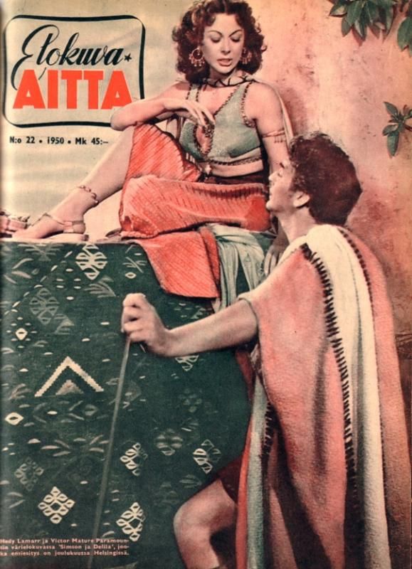 ELOKUVA-AITTA magazine side cover Issue 22  1950