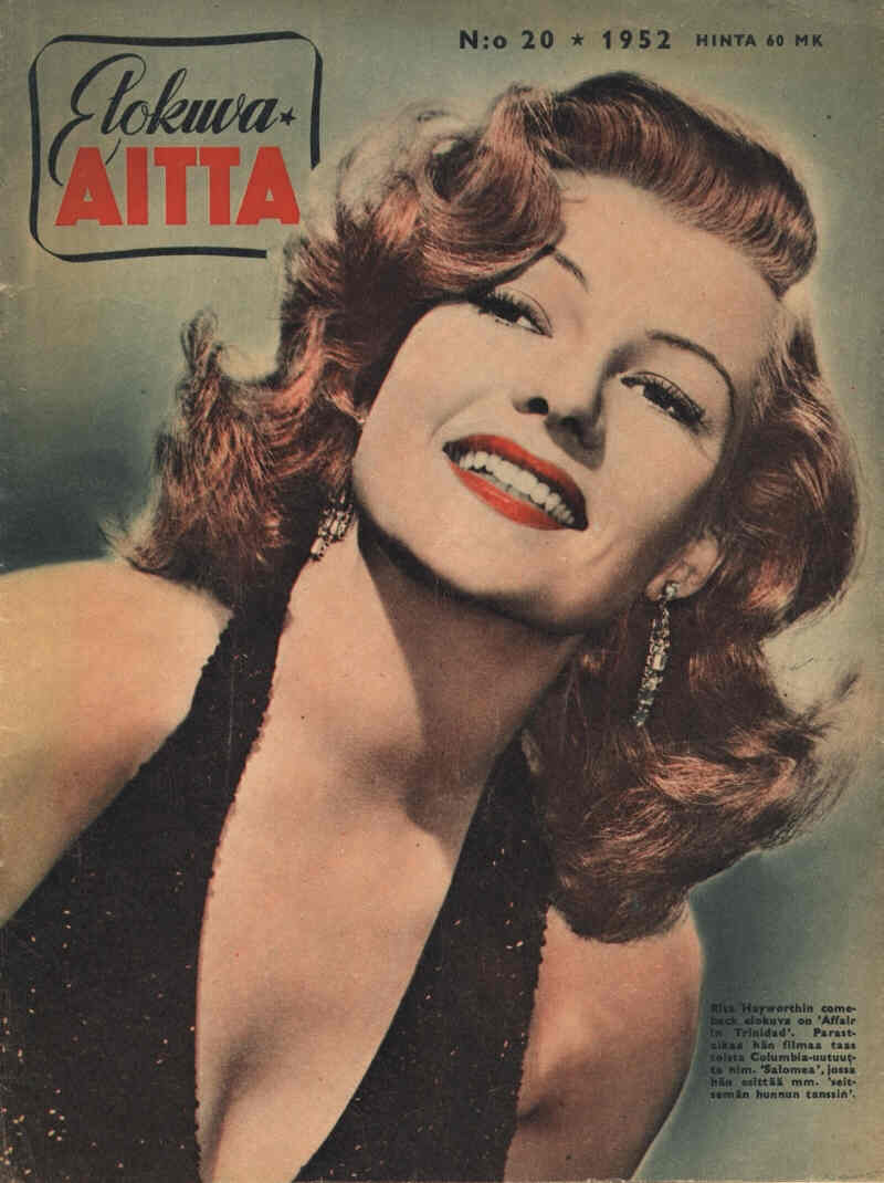 ELOKUVA-AITTA magazine side cover Issue 20  1952