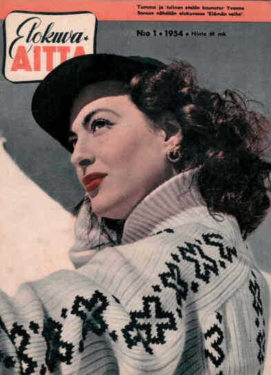 ELOKUVA-AITTA magazine side cover Issue 1  1954