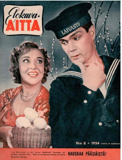ELOKUVA-AITTA magazine side cover Issue 8  1954