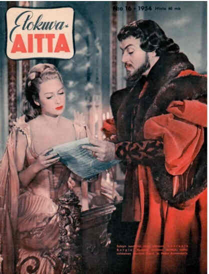 ELOKUVA-AITTA magazine side cover Issue 16  1954