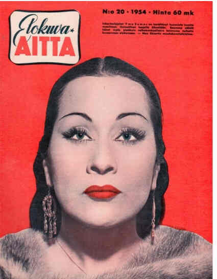 ELOKUVA-AITTA magazine side cover Issue 20  1954