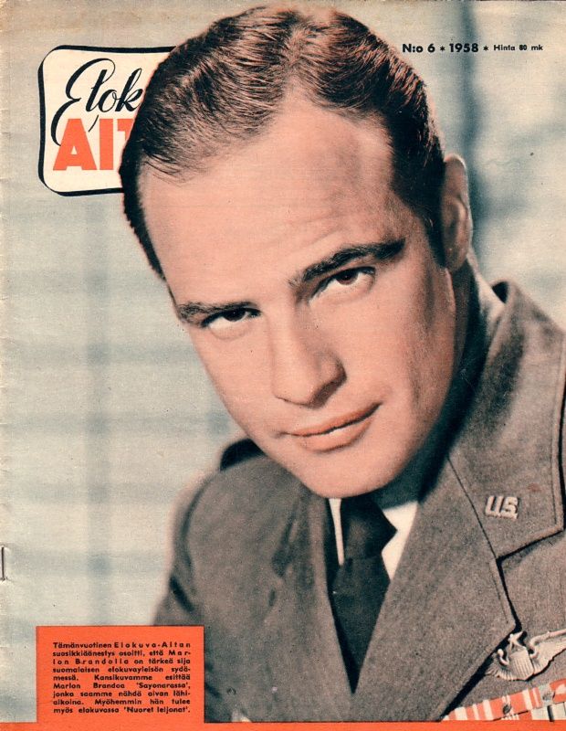 ELOKUVA-AITTA magazine side cover Issue 6  1958