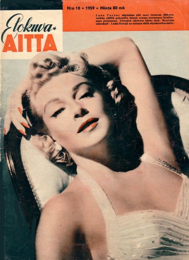 ELOKUVA-AITTA magazine side cover Issue 18  1959