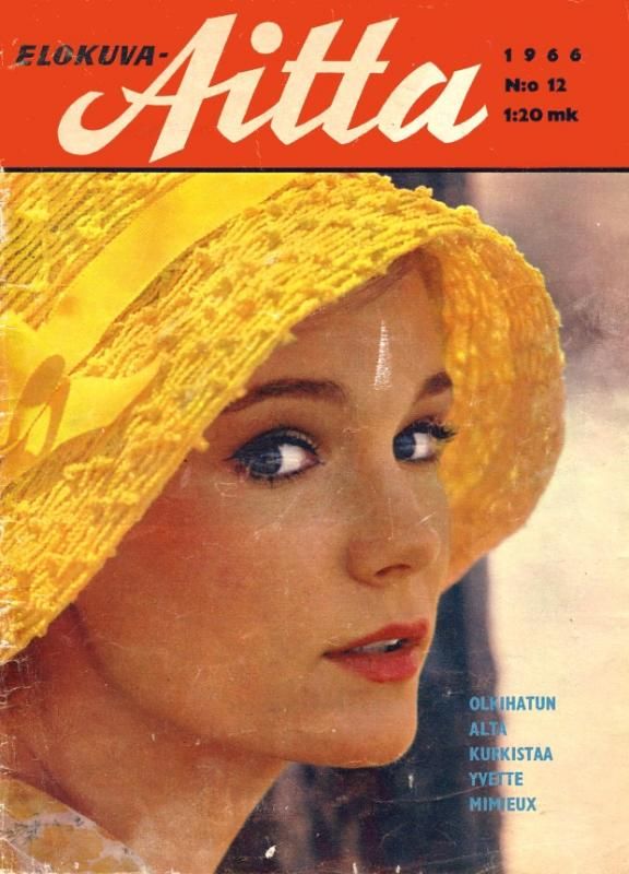 ELOKUVA-AITTA magazine side cover Issue 12  1966