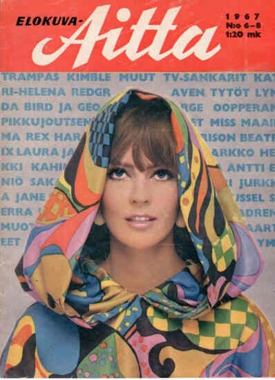 ELOKUVA-AITTA magazine side cover Issue 6-8  1967