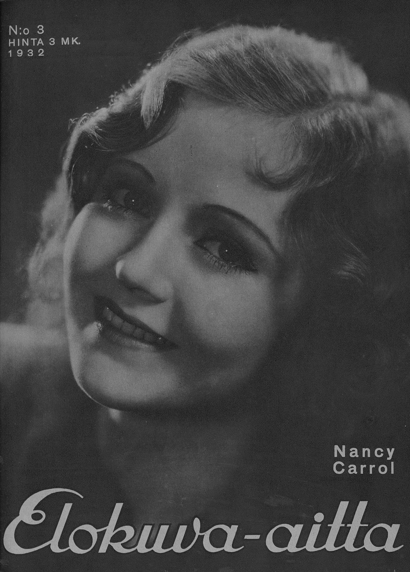 ELOKUVA-AITTA magazine side cover Issue 3   1932