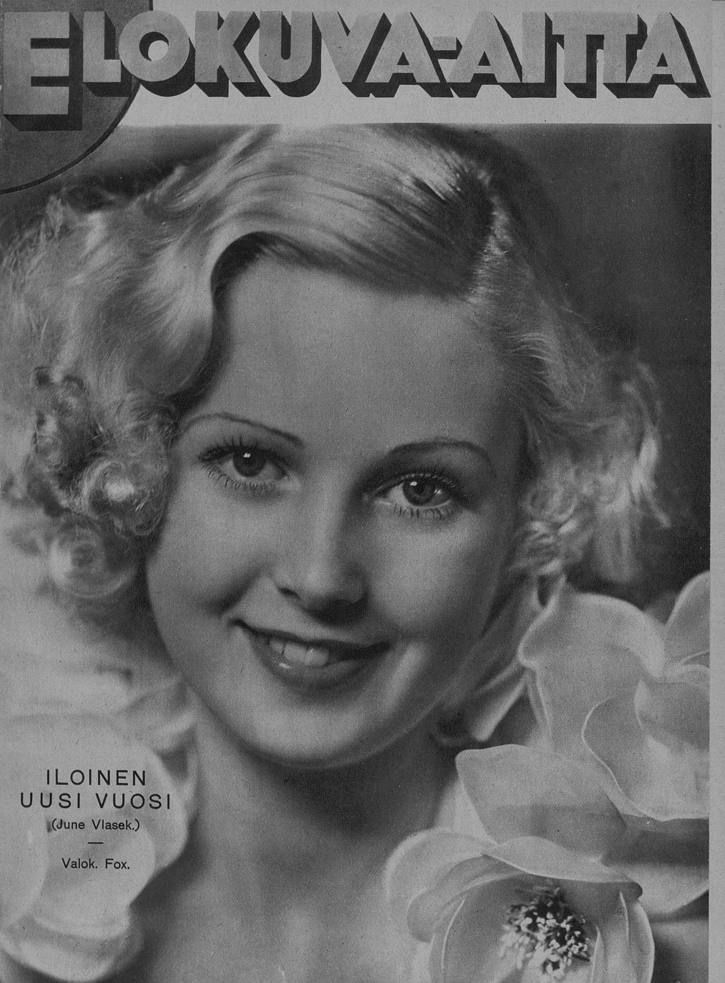 ELOKUVA-AITTA magazine side cover Issue 1 1 January 1933
