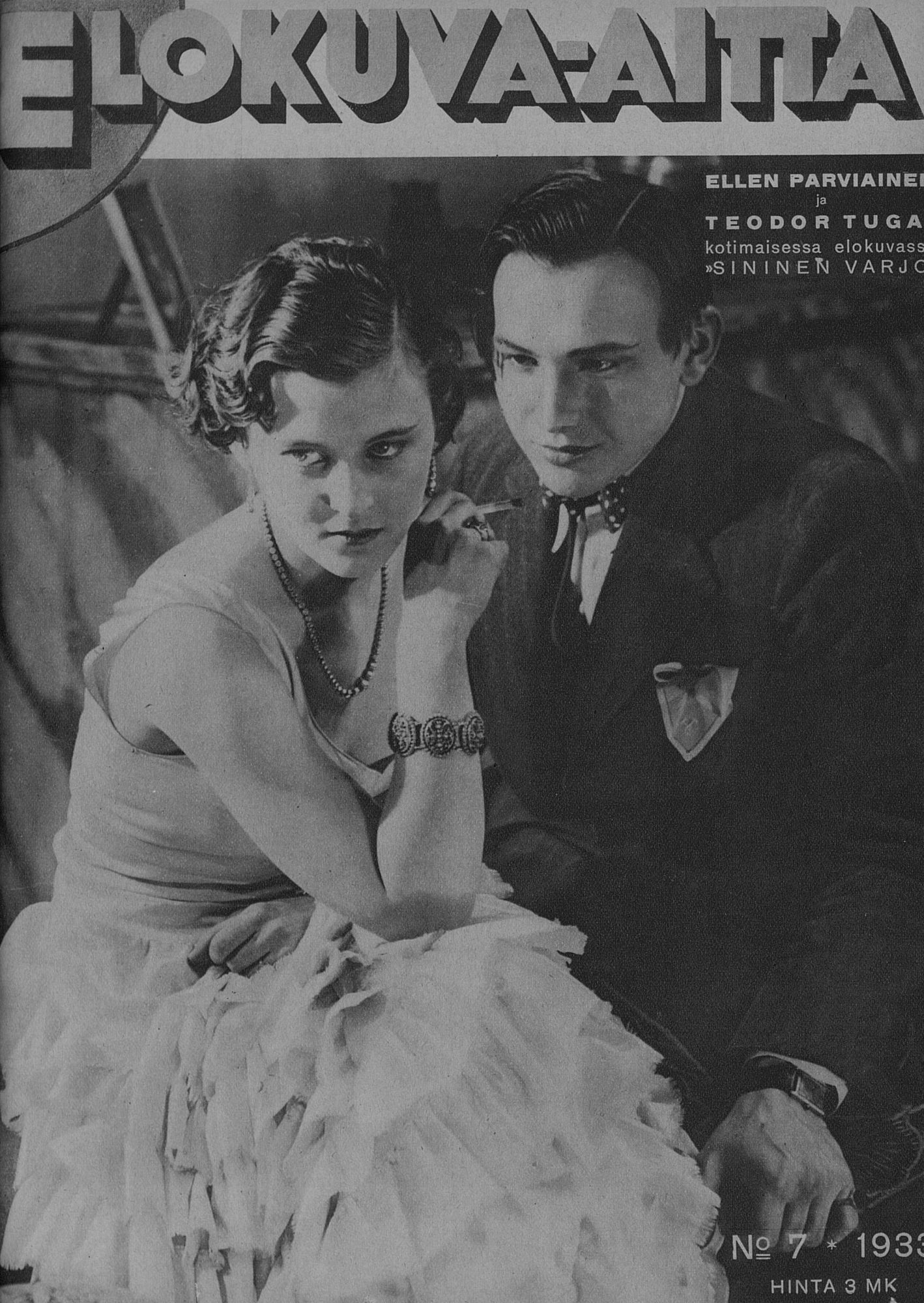 ELOKUVA-AITTA magazine side cover Issue 7 1 April 1933