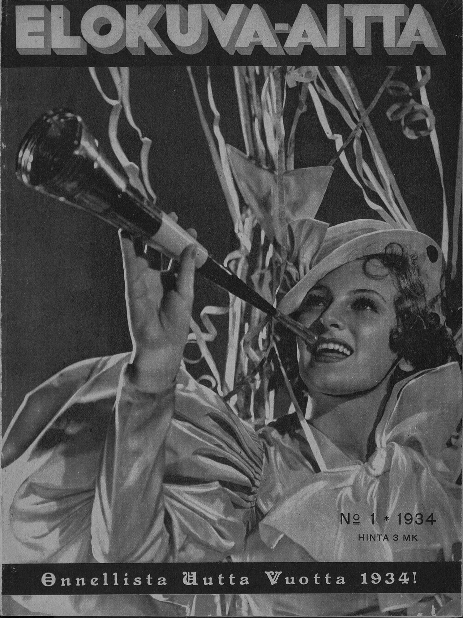 ELOKUVA-AITTA magazine side cover Issue 1 1 January 1934