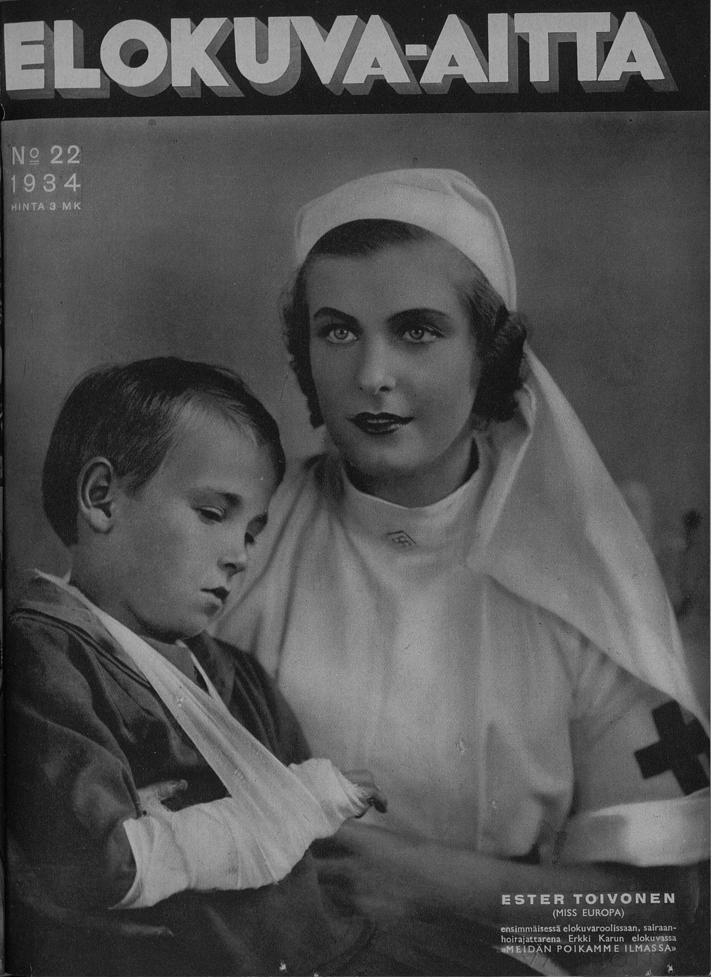 ELOKUVA-AITTA magazine side cover Issue 22 15 November 1934