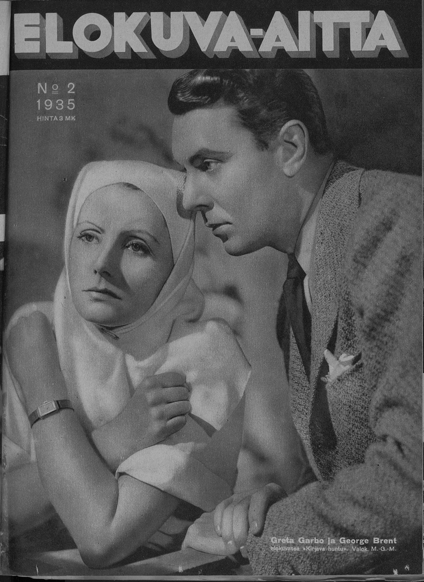 ELOKUVA-AITTA magazine side cover Issue 2 15 January 1935