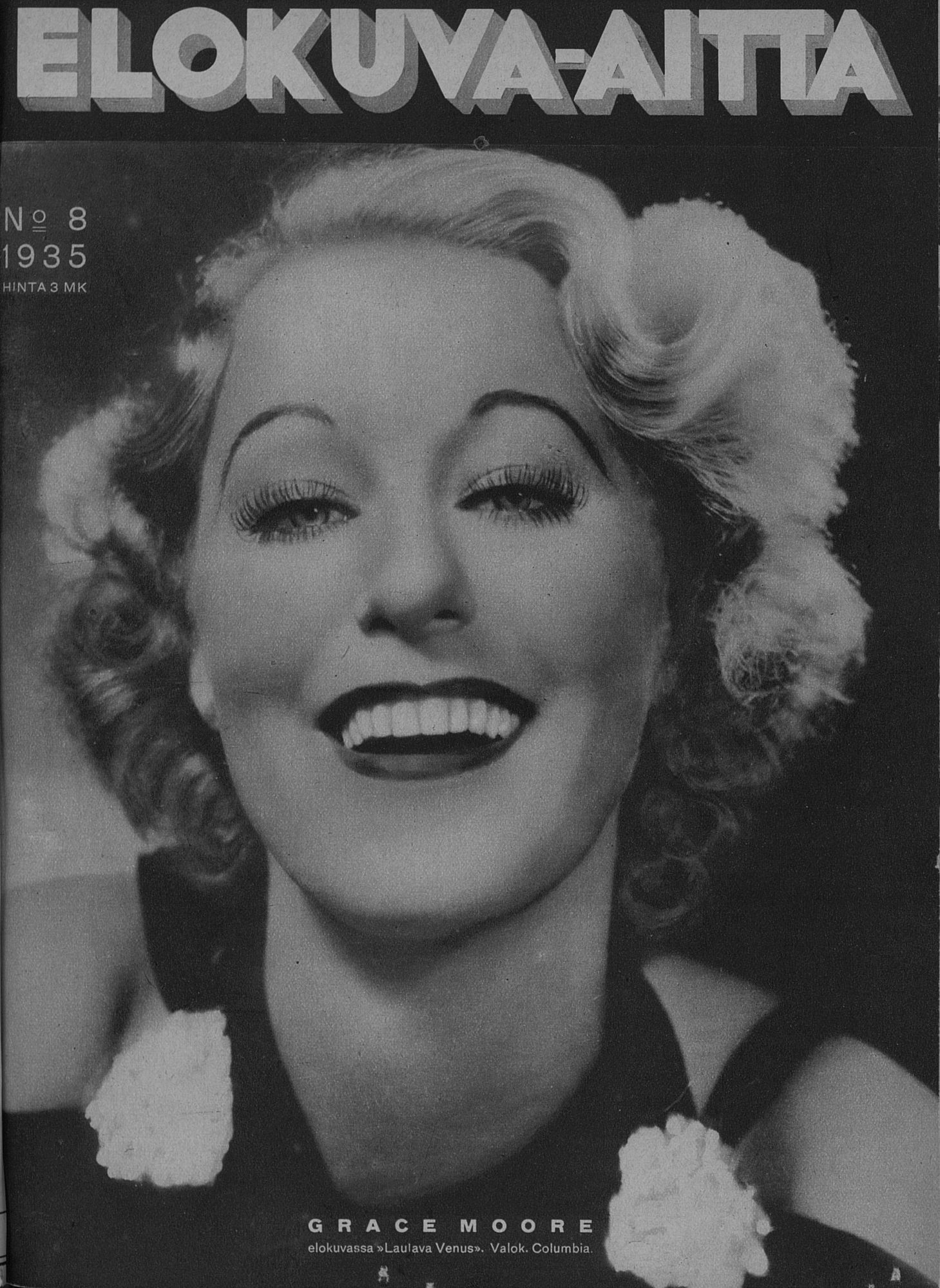 ELOKUVA-AITTA magazine side cover Issue 8 15 April 1935