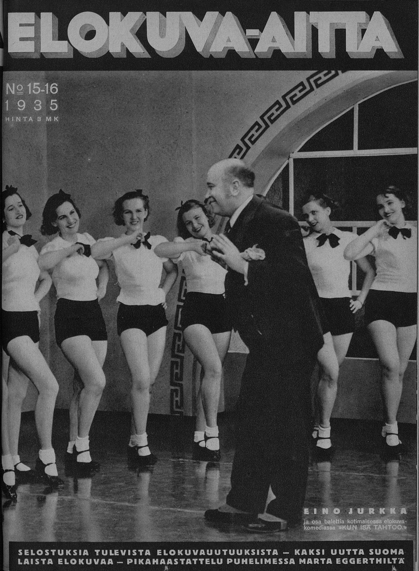 ELOKUVA-AITTA magazine side cover Issue 15-16 15 August 1935