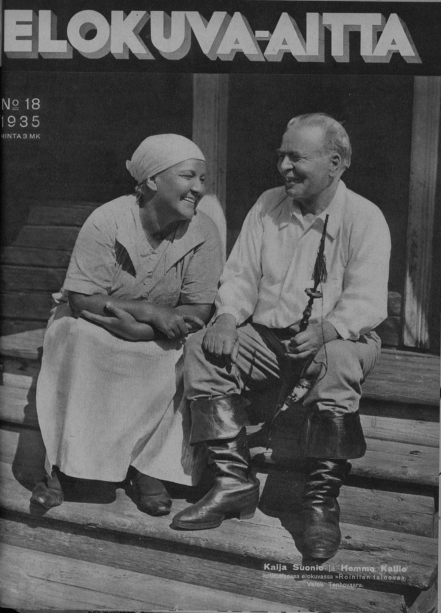 ELOKUVA-AITTA magazine side cover Issue 18 15 September 1935