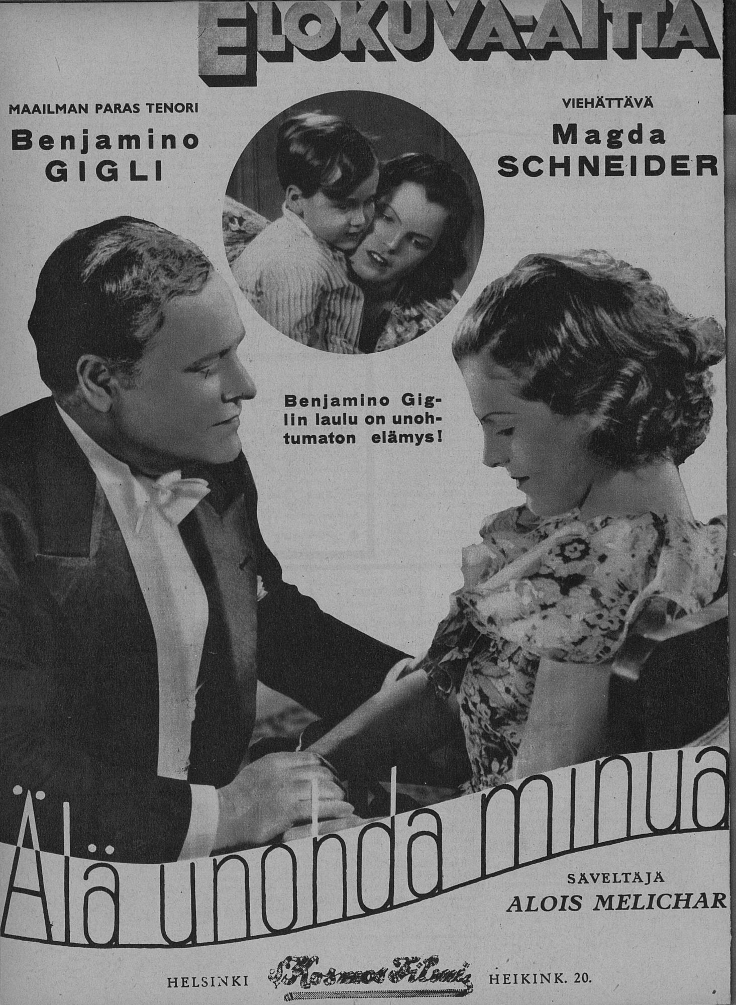 ELOKUVA-AITTA magazine side cover Issue 24 15 December 1935