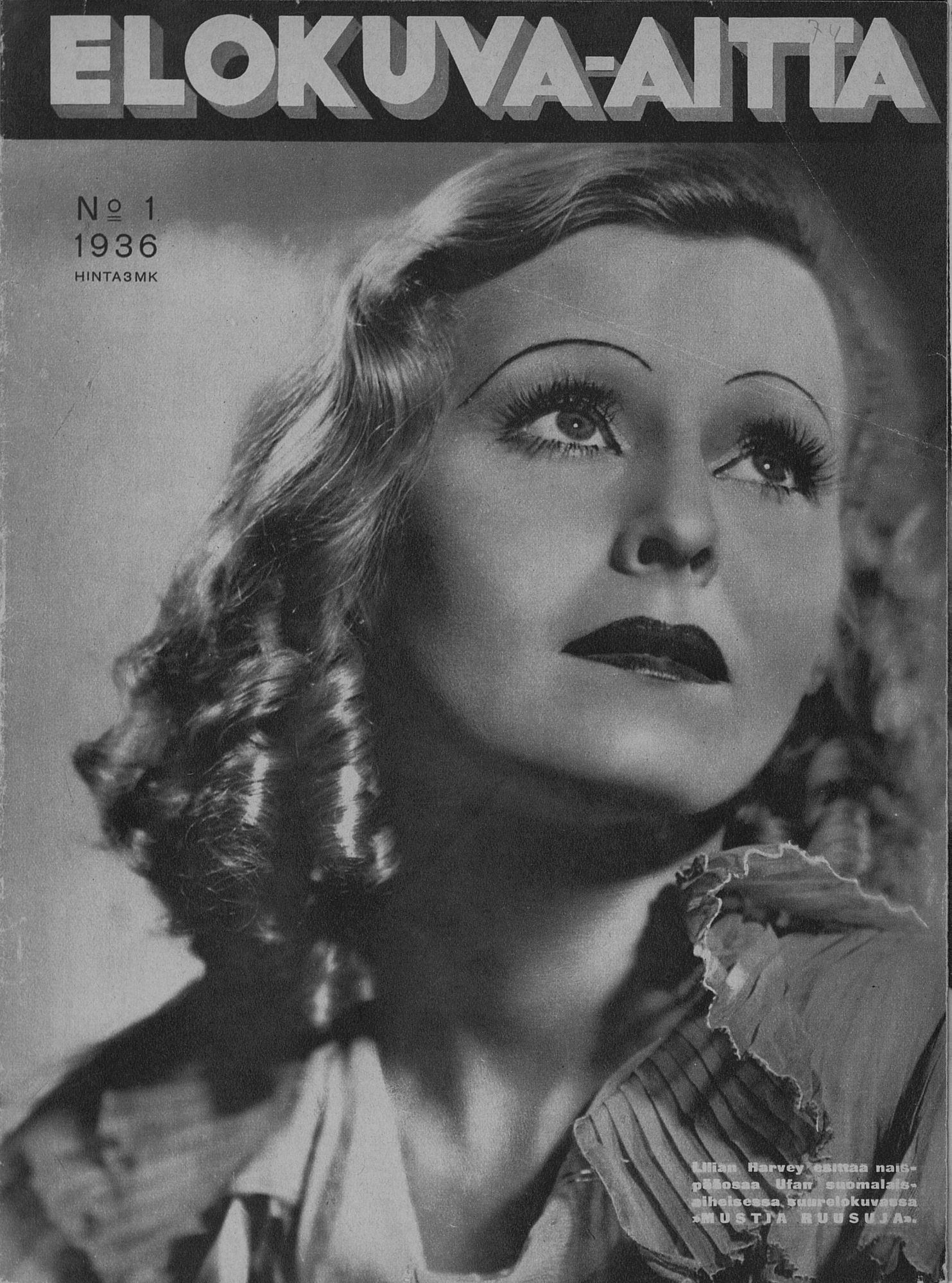 ELOKUVA-AITTA magazine side cover Issue 1 1 January 1936