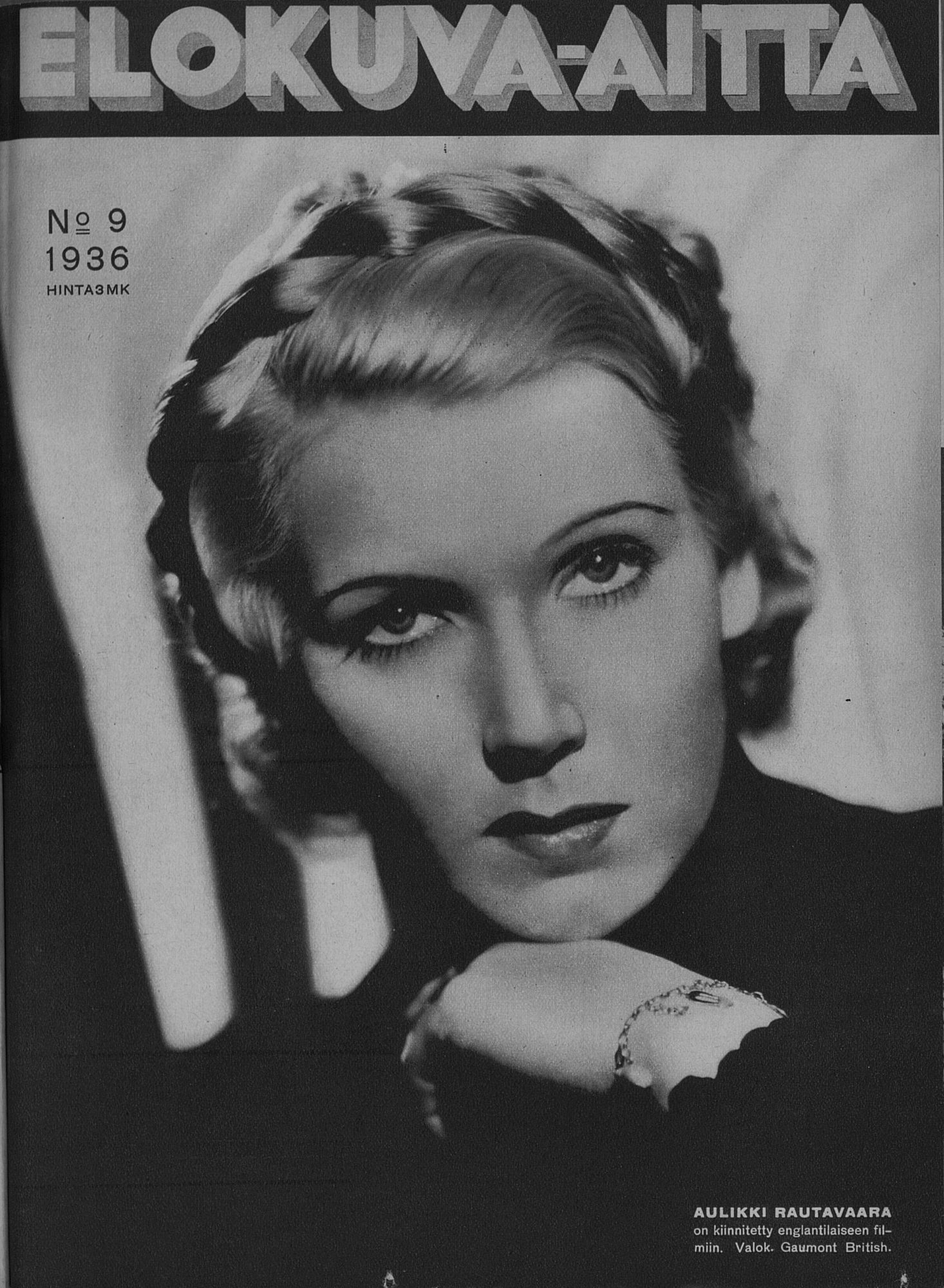 ELOKUVA-AITTA magazine side cover Issue 9 1 May 1936