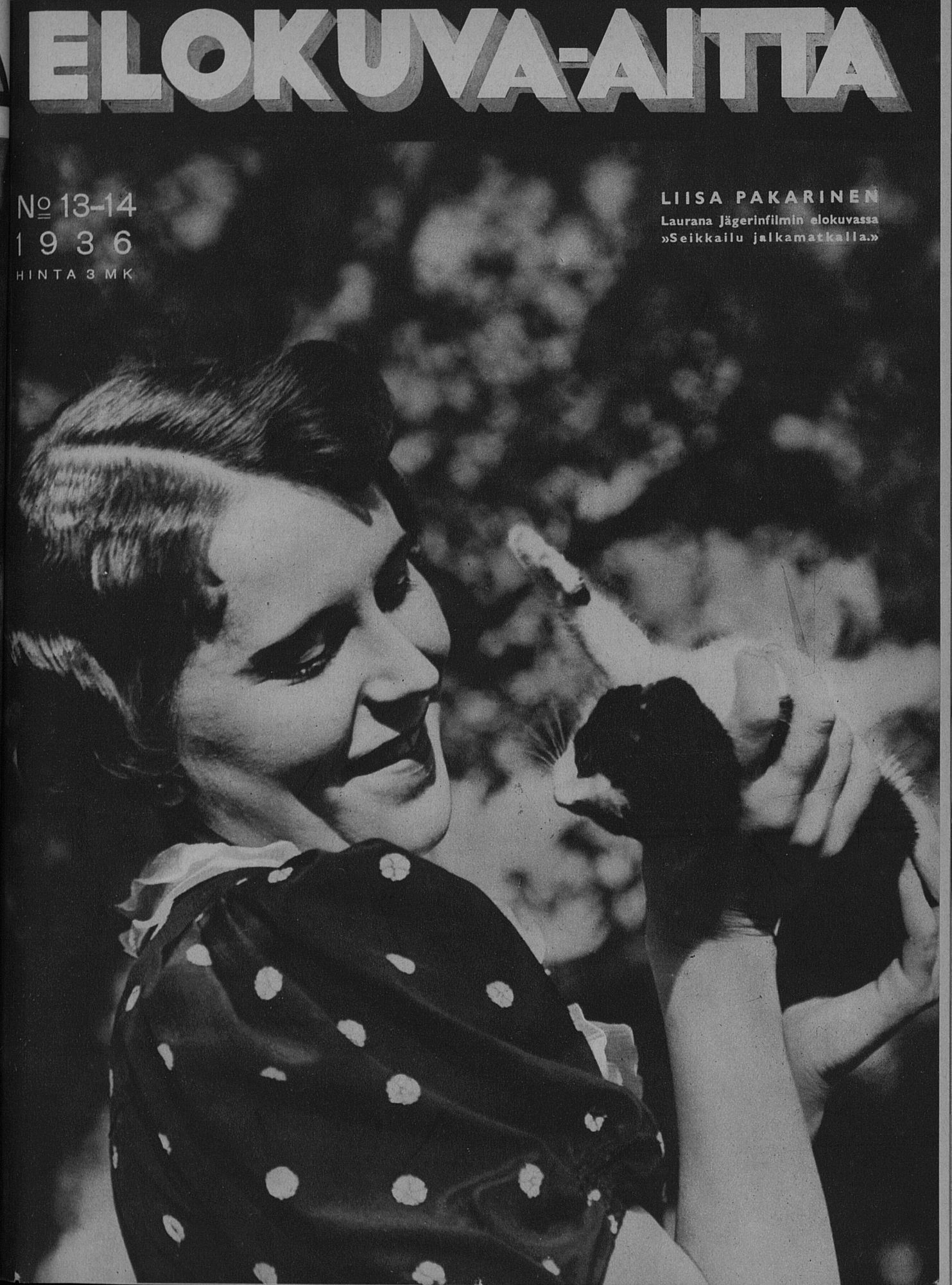 ELOKUVA-AITTA magazine side cover Issue 13-14 15 July 1936