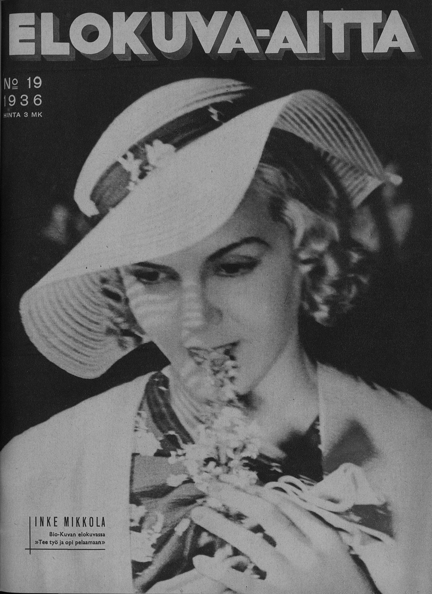 ELOKUVA-AITTA magazine side cover Issue 19 1 October 1936