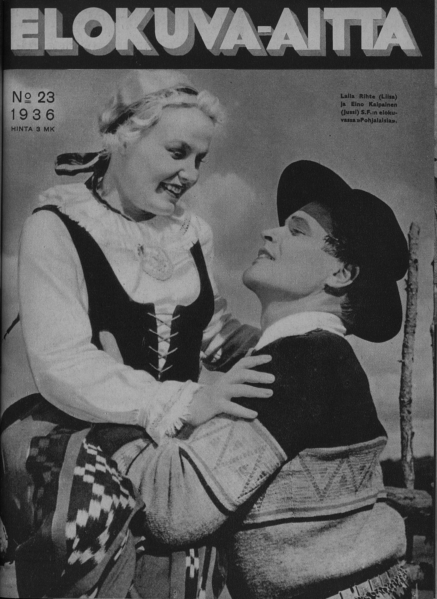ELOKUVA-AITTA magazine side cover Issue 23 1 December 1936