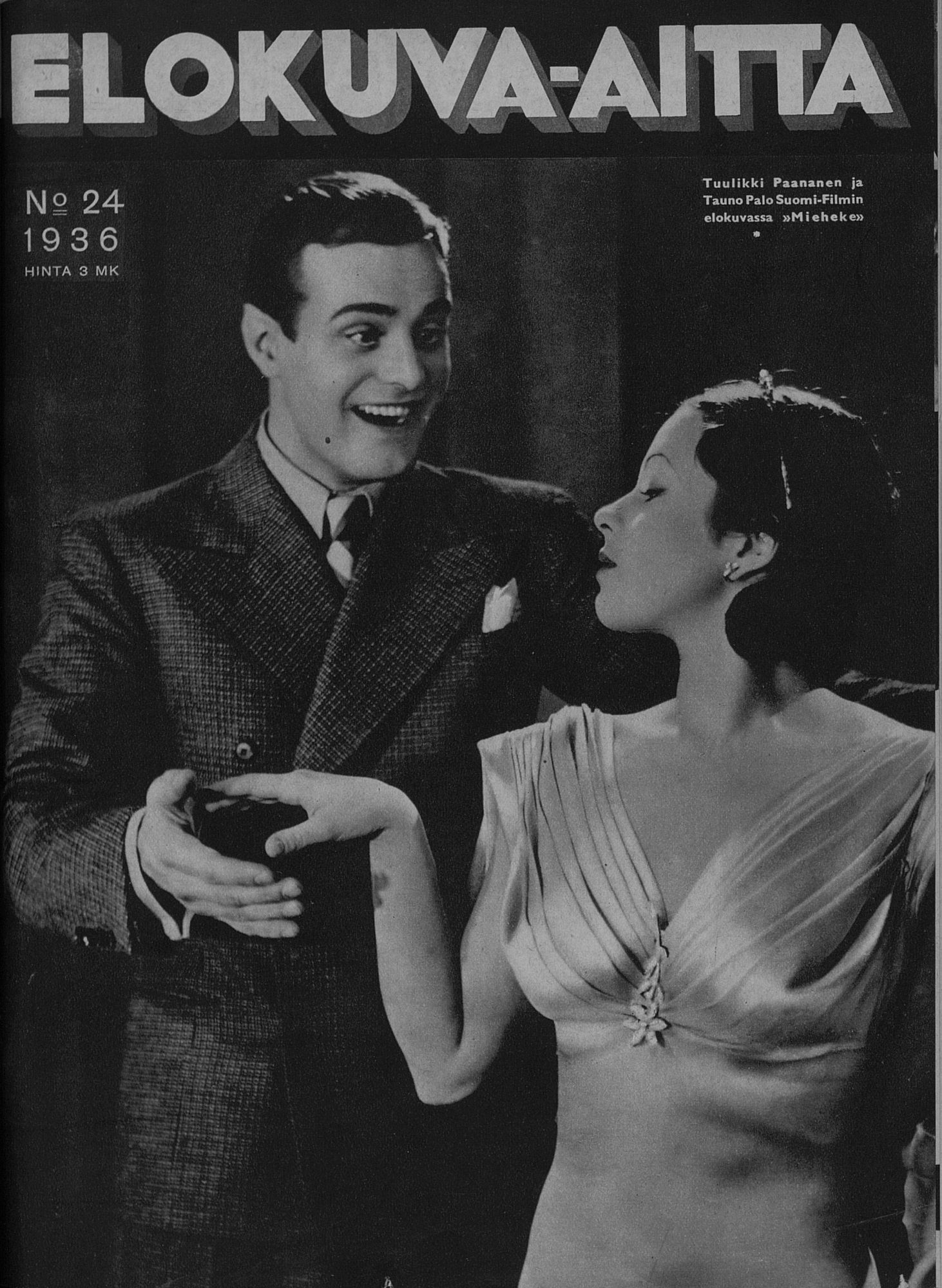 ELOKUVA-AITTA magazine side cover Issue 24 15 December 1936