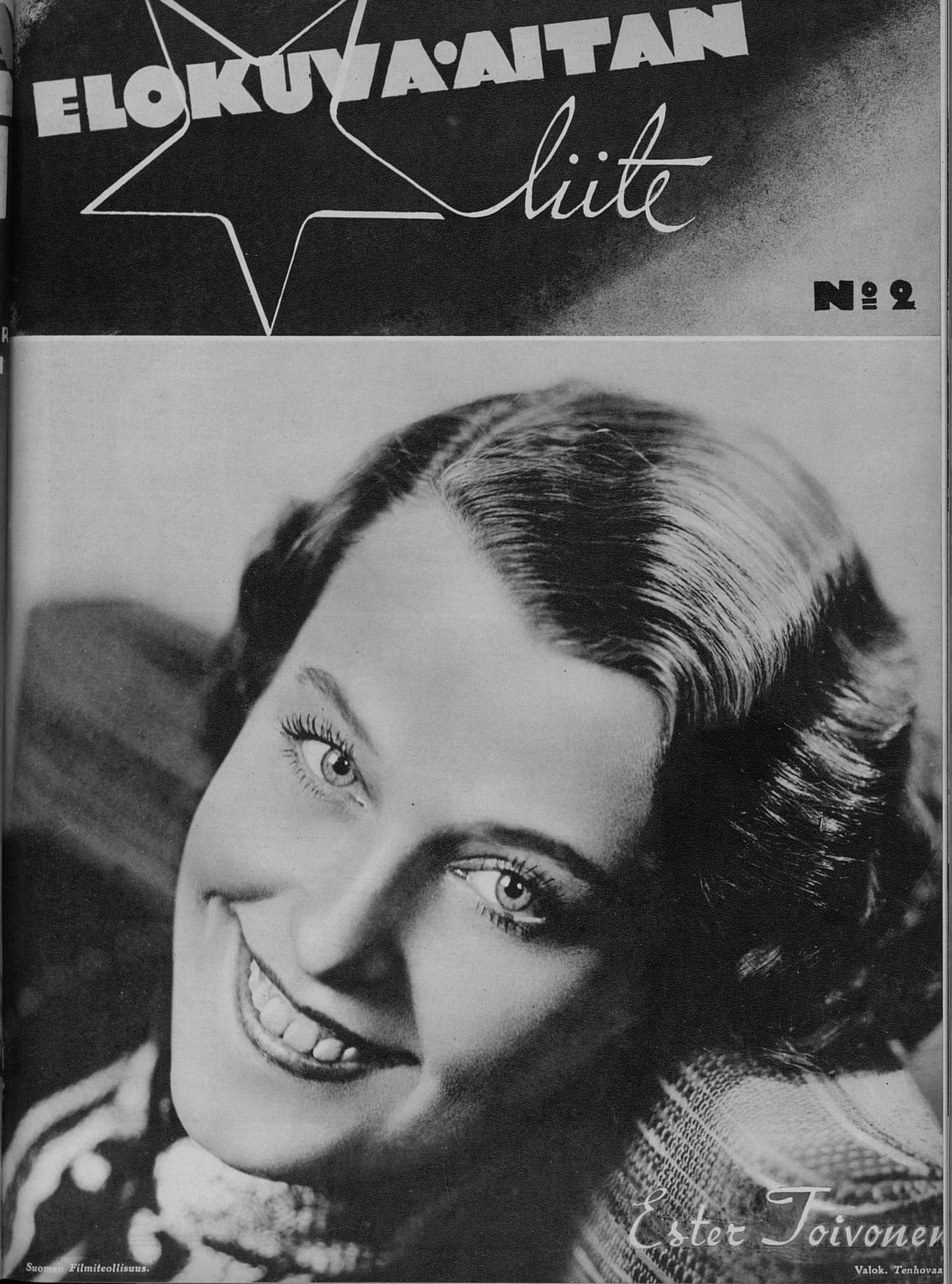 ELOKUVA-AITTA magazine side cover Issue 2  Special   1936