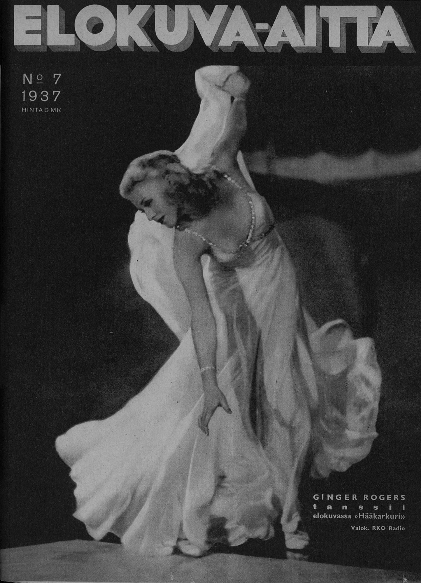 ELOKUVA-AITTA magazine side cover Issue 7 1 April 1937