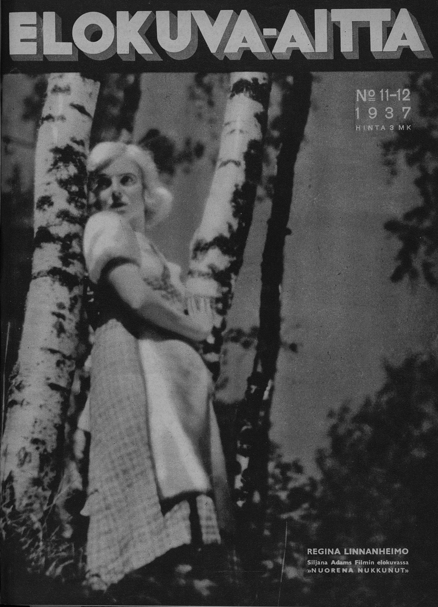 ELOKUVA-AITTA magazine side cover Issue 11-12 15 June 1937