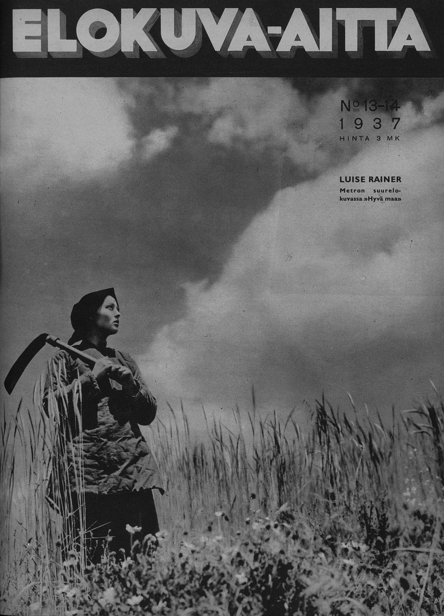 ELOKUVA-AITTA magazine side cover Issue 13-14 15 July 1937