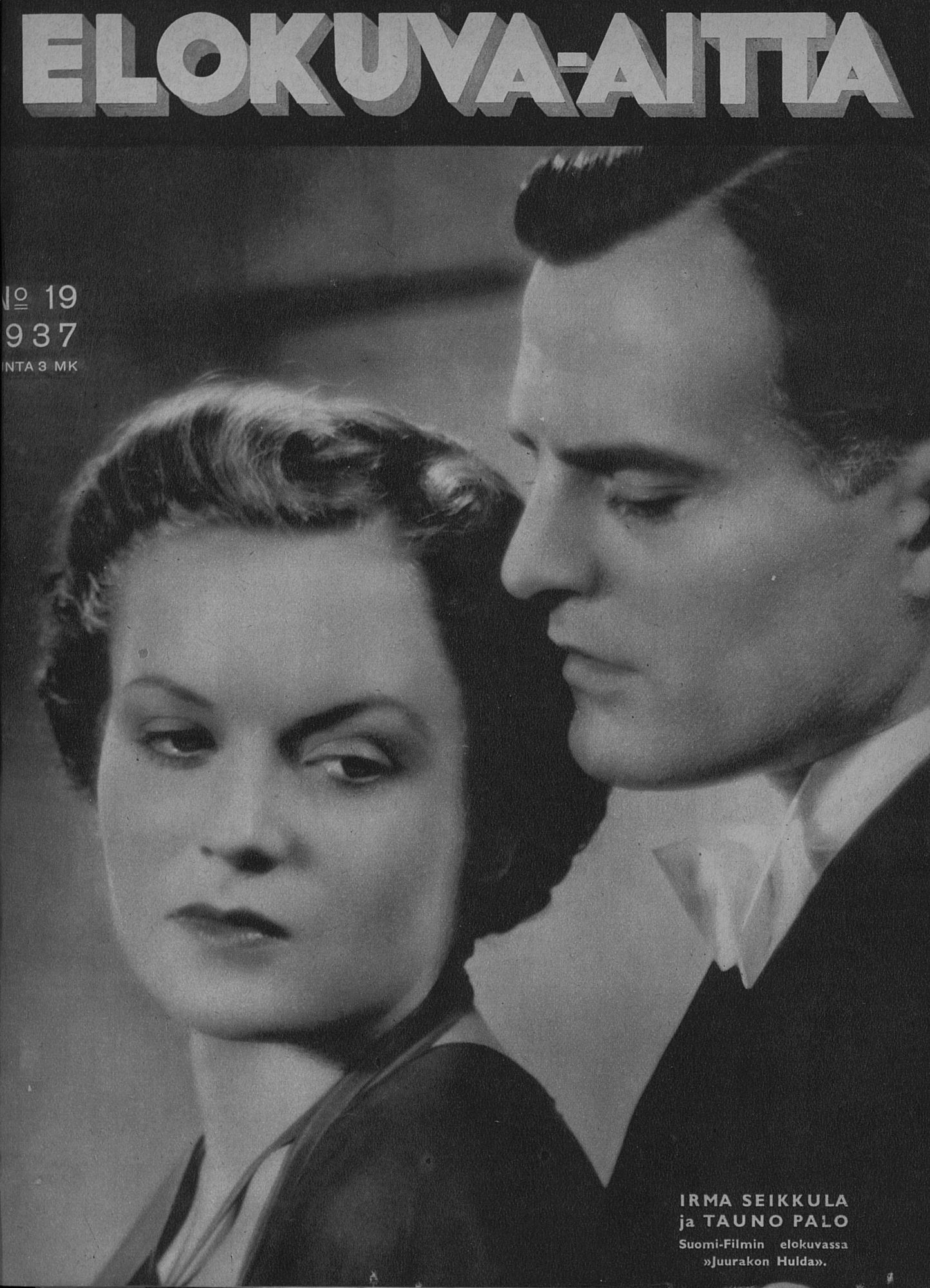 ELOKUVA-AITTA magazine side cover Issue 19 1 October 1937