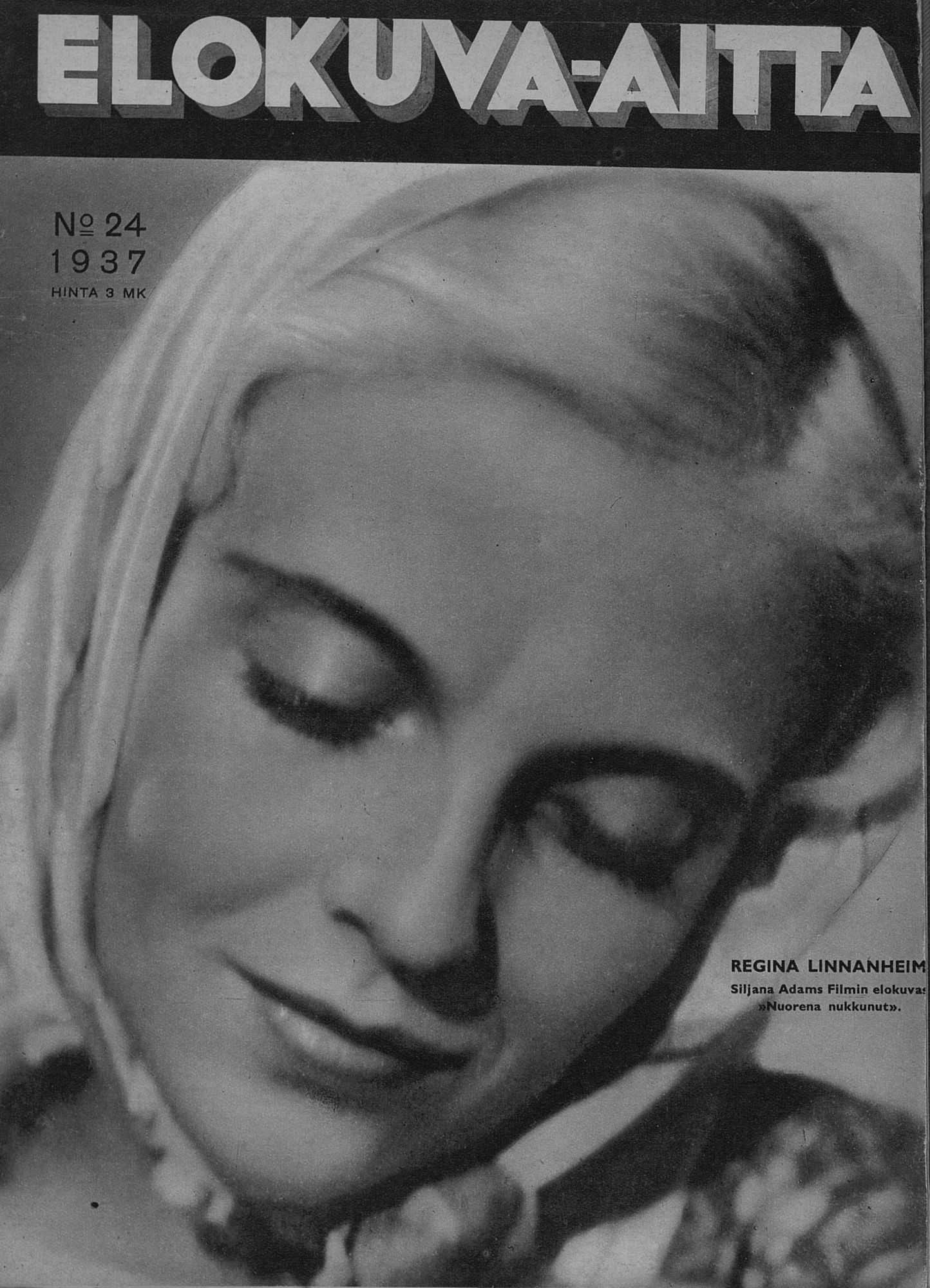 ELOKUVA-AITTA magazine side cover Issue 24 15 December 1937