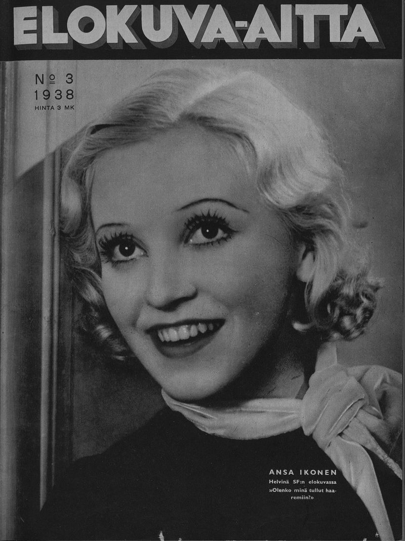 ELOKUVA-AITTA magazine side cover Issue 3 1 February 1938