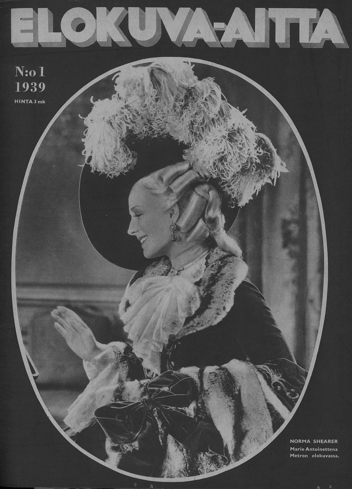 ELOKUVA-AITTA magazine side cover Issue 1 1 January 1939