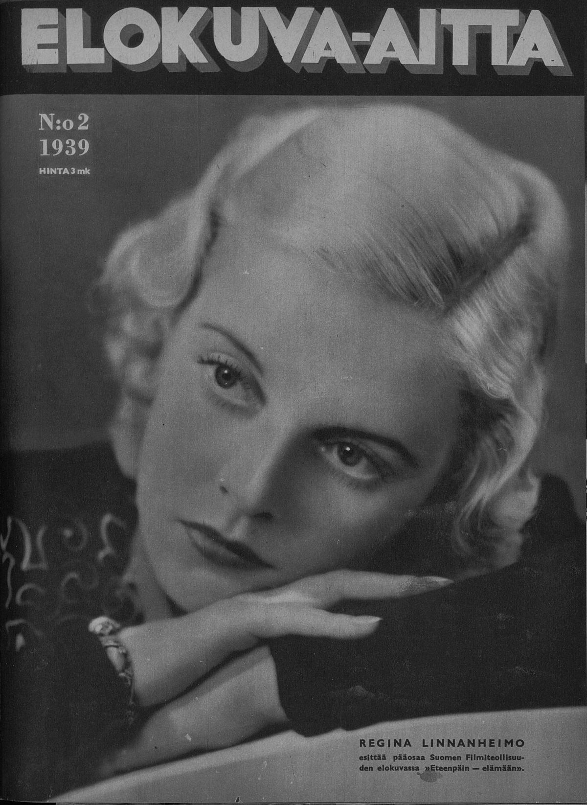 ELOKUVA-AITTA magazine side cover Issue 2 15 January 1939