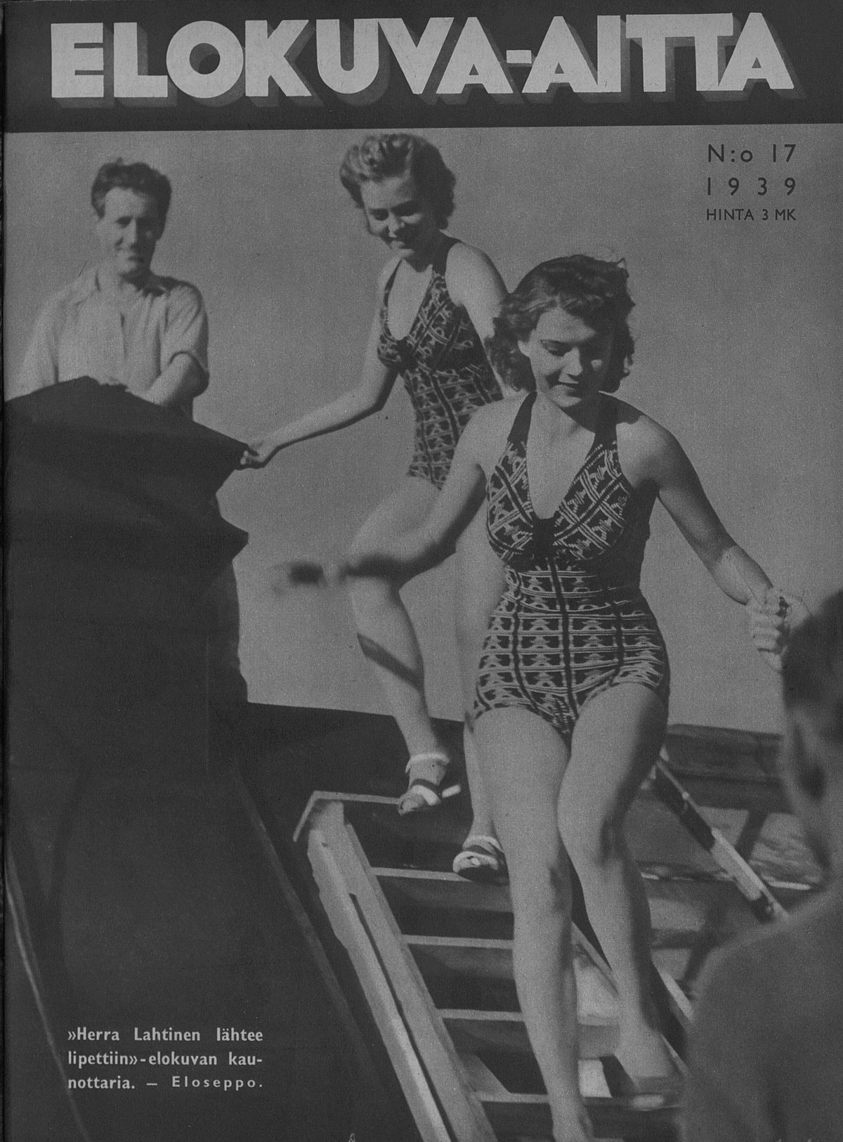 ELOKUVA-AITTA magazine side cover Issue 17 6 September 1939