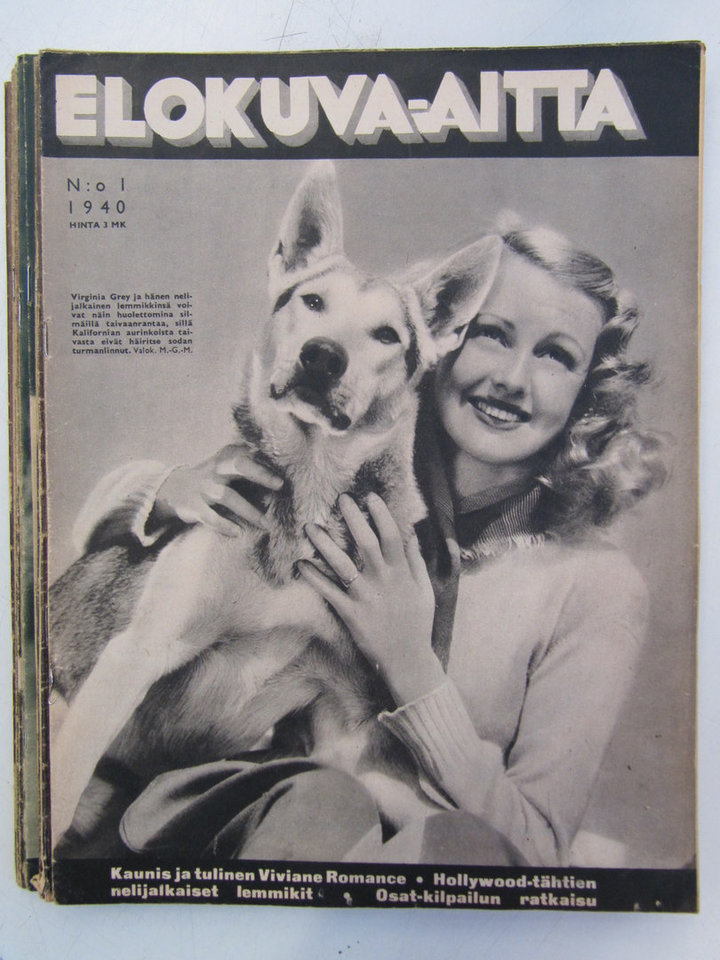 ELOKUVA-AITTA magazine side cover Issue 1   1940