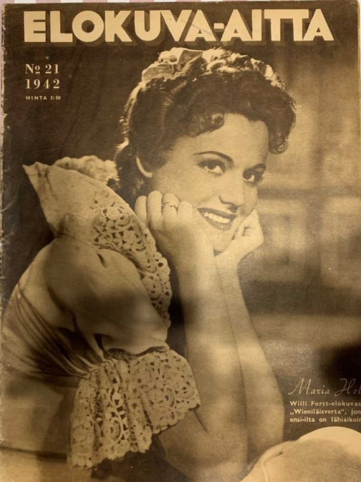 ELOKUVA-AITTA magazine side cover Issue 21   1942