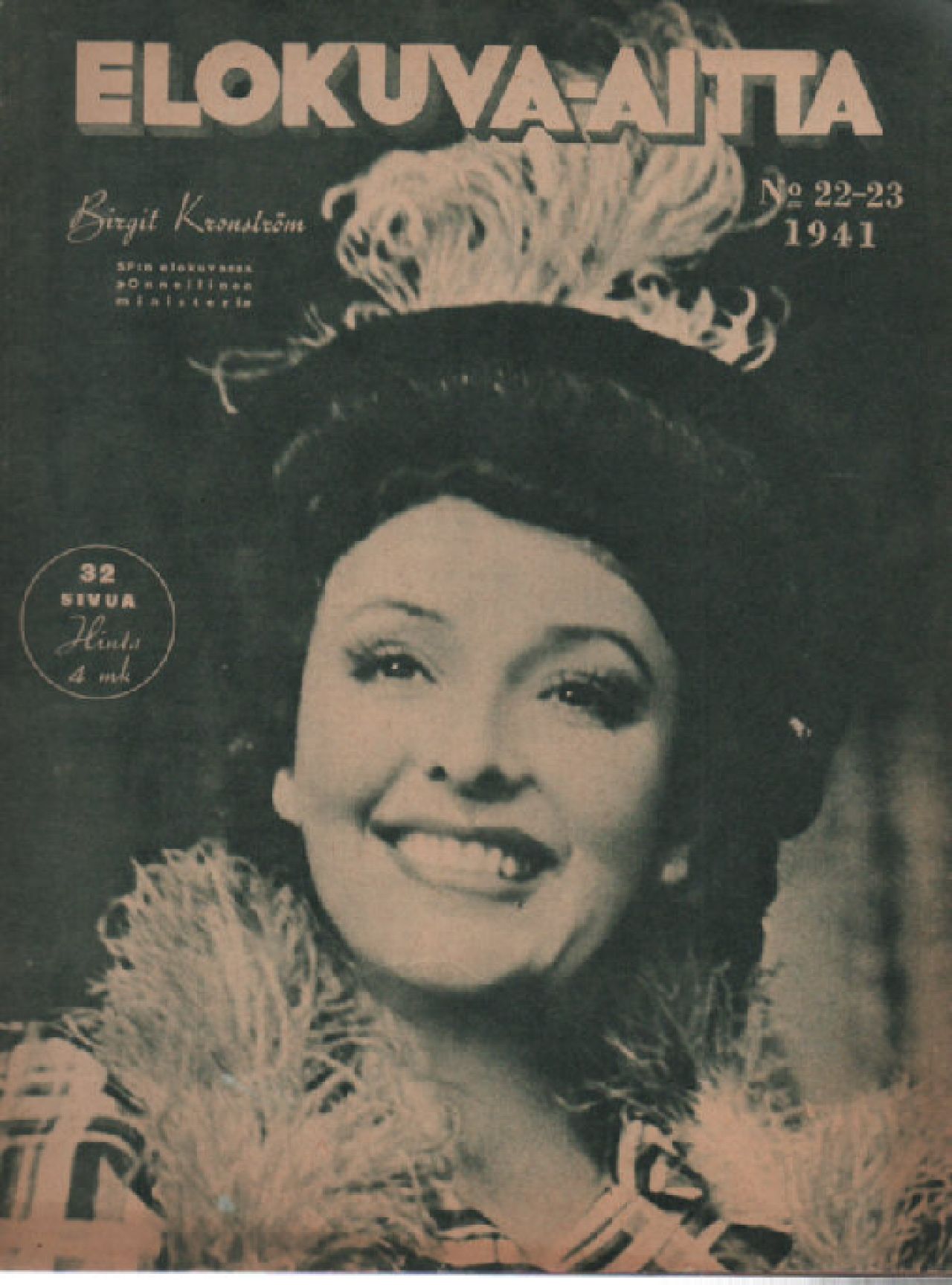 ELOKUVA-AITTA magazine side cover Issue 22-23   1941
