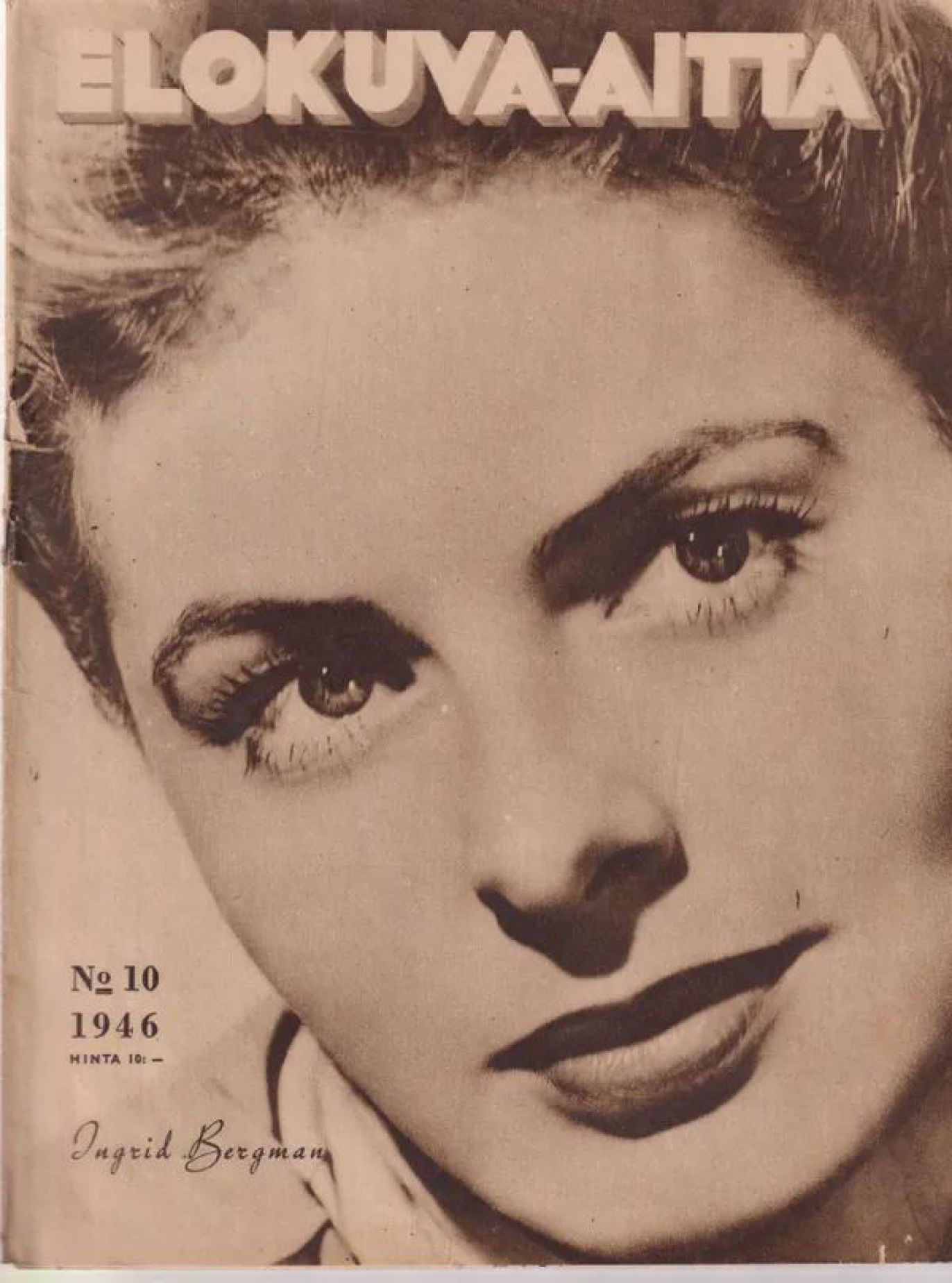 ELOKUVA-AITTA magazine side cover Issue 10   1946