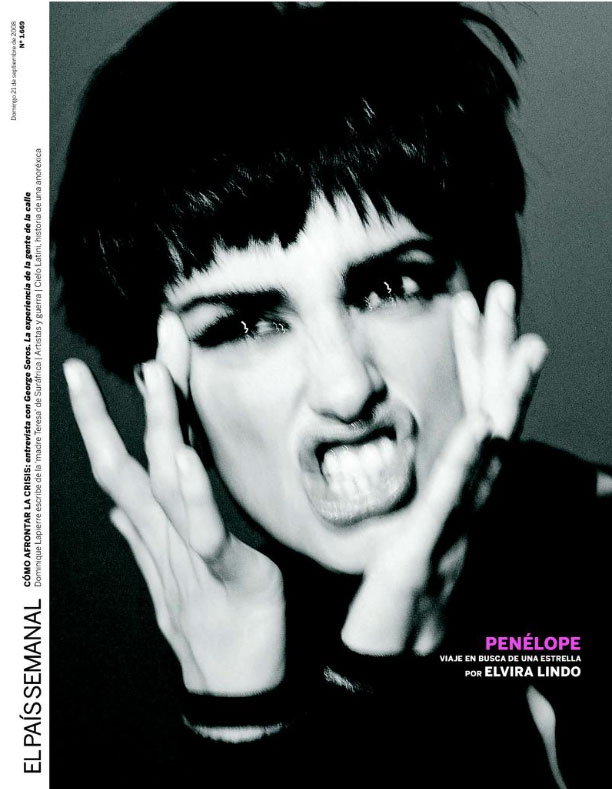 EL PAIS SEMANAL magazine side cover Issue 1670 28 September 2008