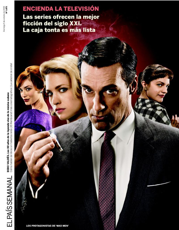 EL PAIS SEMANAL magazine side cover Issue 1671 5 October 2008