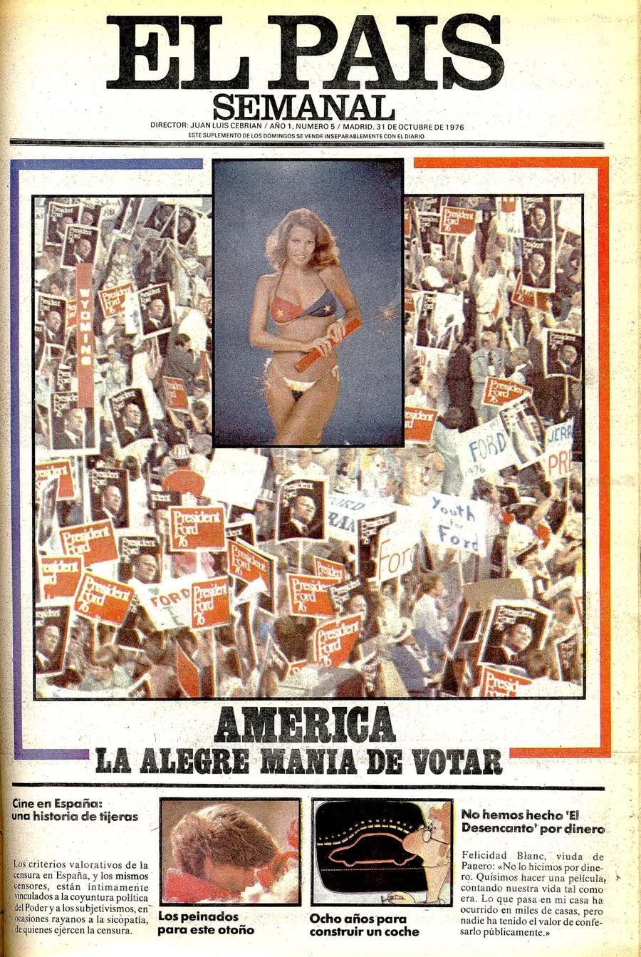 EL PAIS SEMANAL magazine side cover Issue 5 31 October 1976