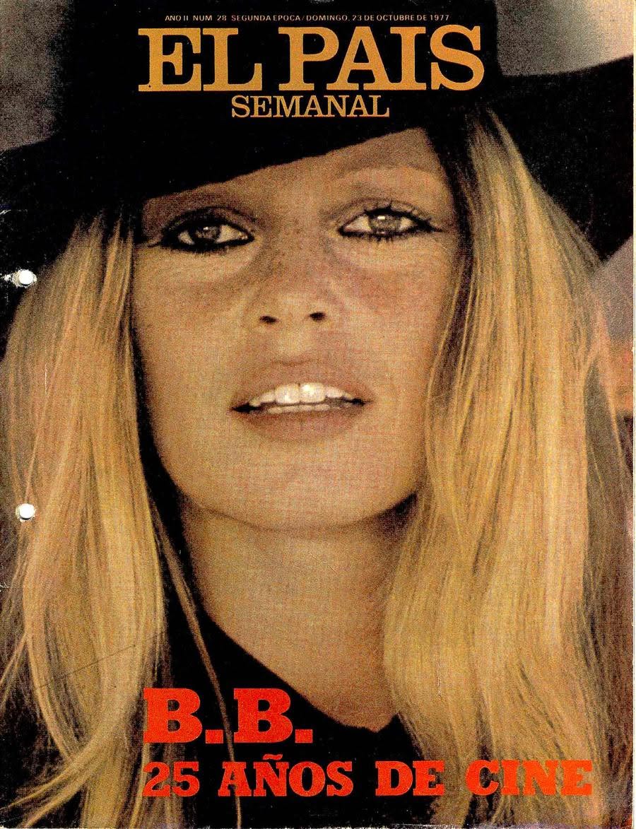 EL PAIS SEMANAL magazine side cover Issue 28  October 1977