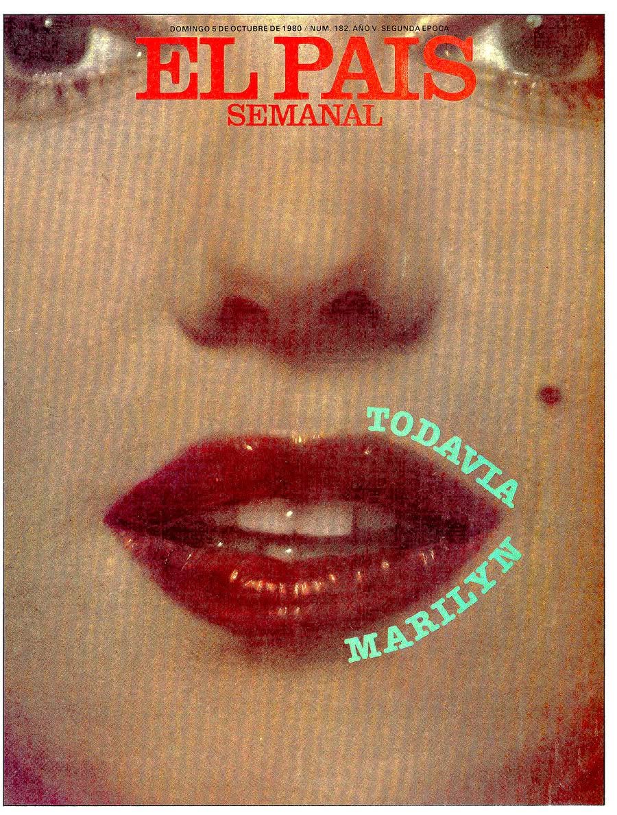 EL PAIS SEMANAL magazine side cover Issue 182  October 1980