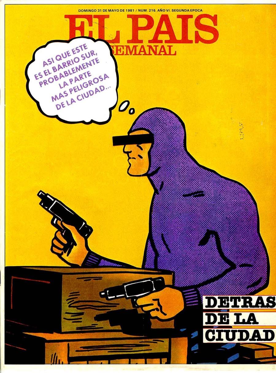 EL PAIS SEMANAL magazine side cover Issue 216  May 1981