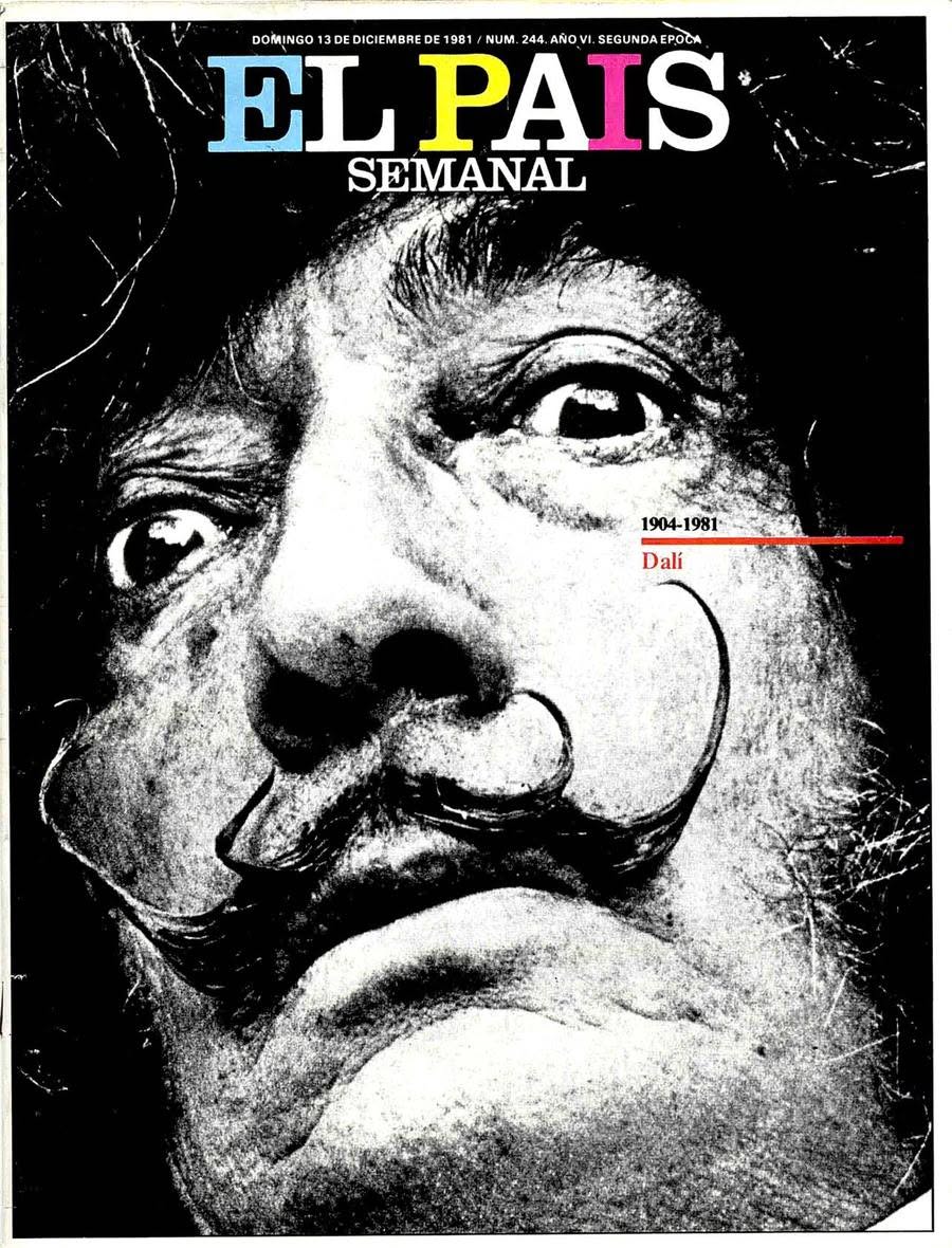 EL PAIS SEMANAL magazine side cover Issue 244  December 1981
