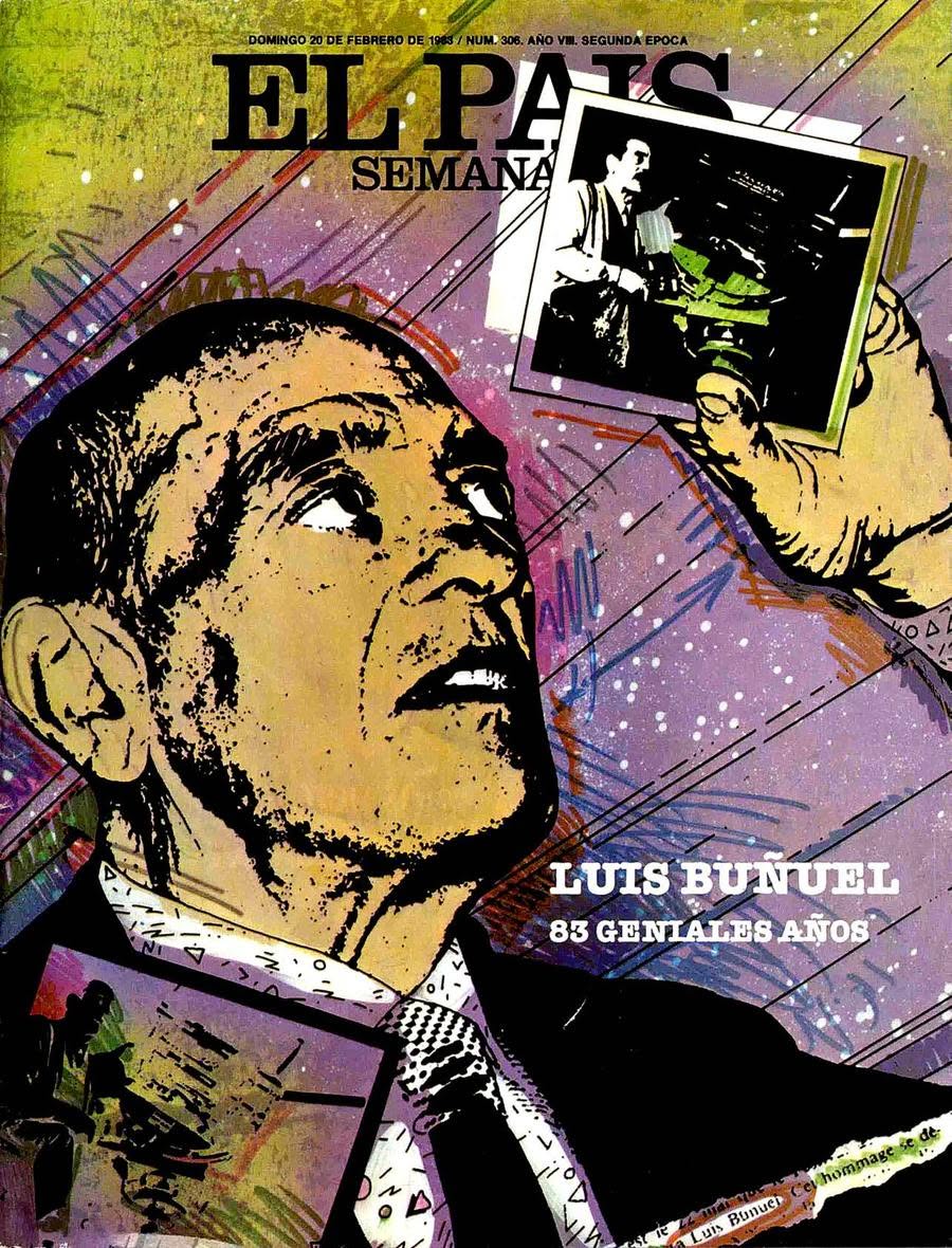 EL PAIS SEMANAL magazine side cover Issue 306  February 1983