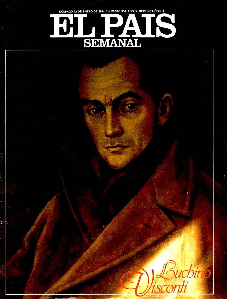 EL PAIS SEMANAL magazine side cover Issue 354  January 1984
